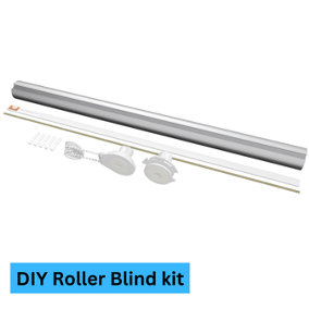 Caecus Blinds Blackout No Drill Roller Blind Quick Fit Toolless Fitting 28mm 120cm