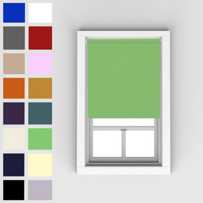 Caecus Blinds Blackout Roller Blind Lime Green 60cm