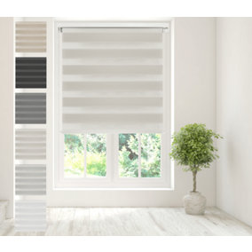 Caecus Blinds Day & Night Zebra Roller Blind Natural 050cm