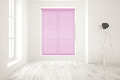 Caecus Blinds Daylight Roller Blind Pink 090cm DIY at B&Q