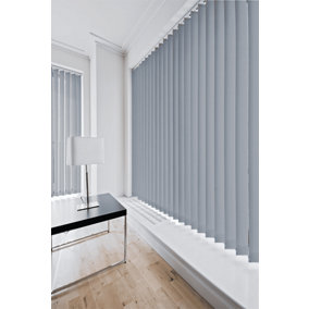 Caecus Blinds Dimout Patterned Vertical Blind Complete 120cm 240cm Drop White