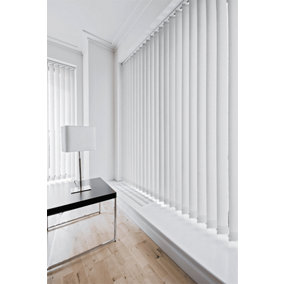 Caecus Blinds Dimout Patterned Vertical Blind Complete 120cm Grey