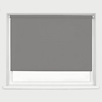 Caecus Blinds Made to Measure Blackout Premium 32mm Roller Blind Dark Grey Up to 120cm Width x Up to 160cm Drop