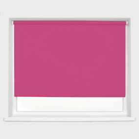 Caecus Blinds Made to Measure Blackout Premium 32mm Roller Blind Lipstick Pink Up to 180cm Width x Up to 160cm Drop