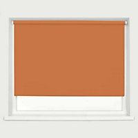 Caecus Blinds Made to Measure Blackout Premium 32mm Roller Blind Tango Orange Up to 150cm Width x Up to 160cm Drop