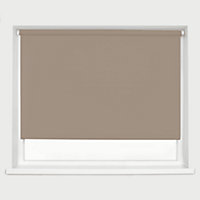 Caecus Blinds Made to Measure Blackout Premium 32mm Roller Blind Taupe Up to 150cm Width x Up to 240cm Drop