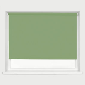 Caecus Blinds Made to Measure Blackout Premium 32mm Roller Blind Vine Green Up to 150cm Width x Up to 240cm Drop