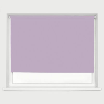 Caecus Blinds Made To Measure Straight Edge Daylight  Roller Blind Lavender 120cm