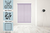 Caecus Blinds Made To Measure Straight Edge Daylight Roller Blind Lavender 210cm