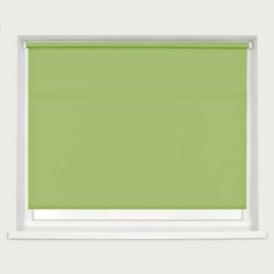 Caecus Blinds Made To Measure Straight Edge Daylight  Roller Blind Lime Green 060cm