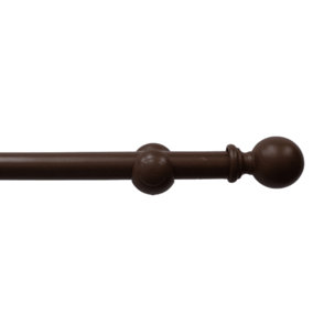 Caecus Eyelet Wooden Poles 28mm 120cm Walnut
