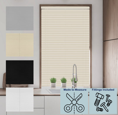 Caecus Made to measure PVC Venetian Blind Cream 165cm Width x 150cm Drop