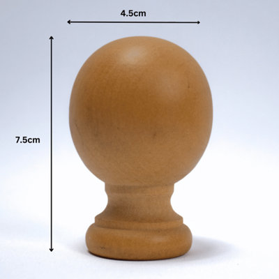 Caecus Wooden Poles 28mm 120cm Cream Includes 12 Rings