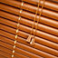 Caecus WoodgrainEffect PVC Long Drop Venetian Blinds Natural 90cm Width x 210cm Drop