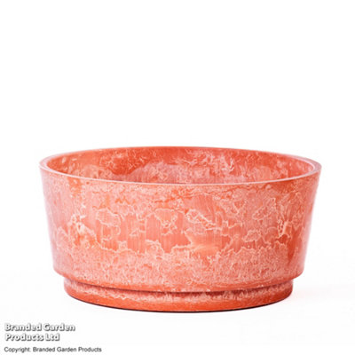 Caesar Bowls Marble Terracotta Set of 2