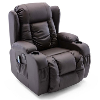 CAESAR ELECTRIC BONDED LEATHER AUTOMATIC RECLINER ARMCHAIR SOFA