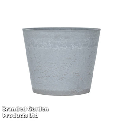 Caesar Marble Effect Planter for Garden Outdoor Patio Grey Small 30.5cm Diameter (x2)