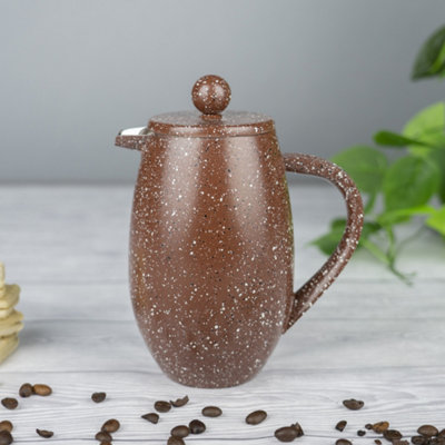 Café Olé BFD Double Wall Cafetière, 1000ml / 3-4 Mugs / 8 Espresso Cups ...