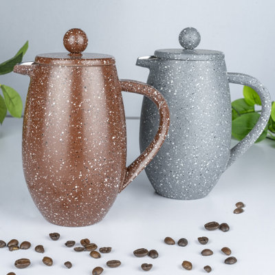 Café Olé BFD Double Wall Cafetière, 1000ml / 3-4 Mugs / 8 Espresso Cups ...