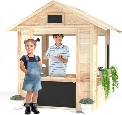 Plastic log cabin playhouse shop