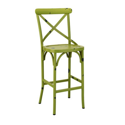 Cafron Bar Stool Greenbreakfast bar stools DIY at B&Q