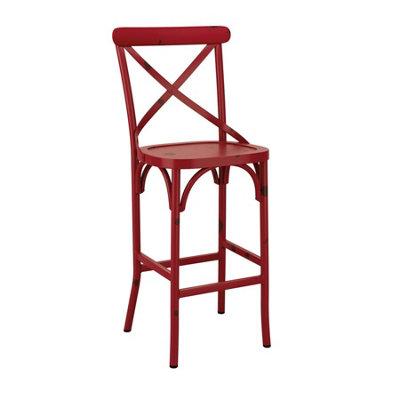 Cafron Bar Stool Redbreakfast bar stools DIY at B&Q