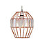 Cage Prism Easy Fit Pendant Copper and Clear