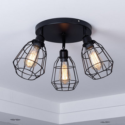 Black vintage ceiling on sale light
