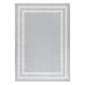 Caimas Collection Washable Rugs in Grey  2972G