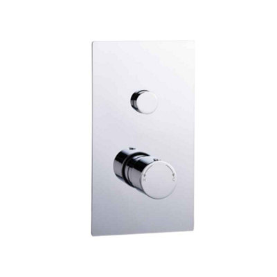 Cairns Chrome Round Touch Control Concealed Thermostatic Shower Valve - Single Outlet