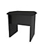 Cairo Stool in Smooth Black (Ready Assembled)