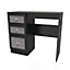 Cairo Vanity in Smooth Black (Ready Assembled)