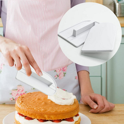 Cake Decorating Smoother Icing Fondant Edge Cheese Butter Scraper ...