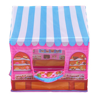 Cake Shop Play Tent Portable Pretend Playhouse
