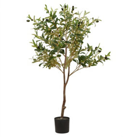 Calabria Small Olive Tree - Plastic - L17 x W17 x H100 cm - Green
