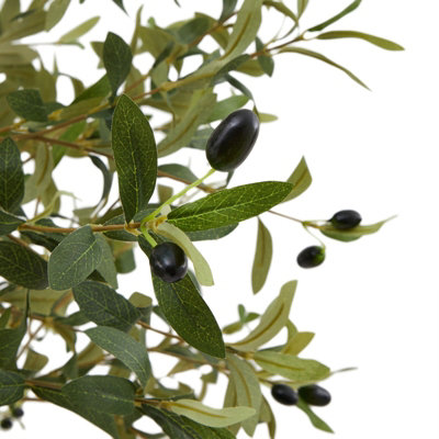 Calabria Small Olive Tree - Plastic - L17 x W17 x H100 cm - Green