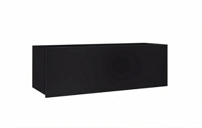 Calabrini Wall Cabinet: Sleek Black Storage Solution - W1050mm x H340mm x D320mm