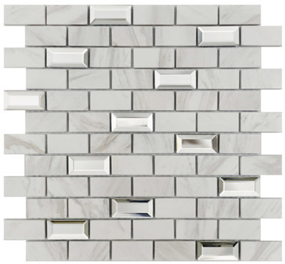 Calacatta Luxe Mosaic Tile Sheet