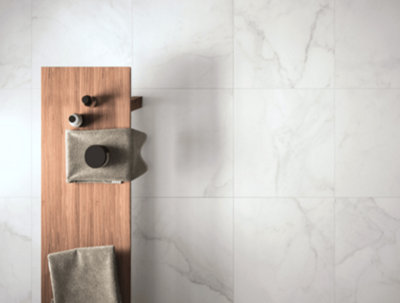 Calacutta Marble Effect Matt Rectified 100mm x 100mm Porcelain Wall & Floor Tile SAMPLE Price Comparisons | Compare The Build