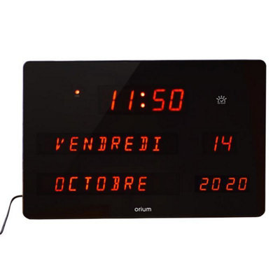 Calendar clock shows date and time Clear display Suitable for students