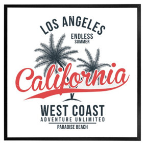 Cali west coast (Picutre Frame) / 24x24" / Brown