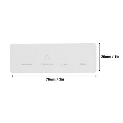 Calibration Slide for Microscope Objective Micrometer with 0.01mm ...