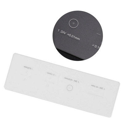 Calibration Slide for Microscope Objective Micrometer with 0.01mm ...