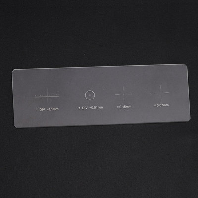 Calibration Slide for Microscope Objective Micrometer with 0.01mm ...