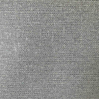 Calico Plain Wallpaper Hessian Style Gunmetal Charcoal Grey Textured Vinyl Embossed