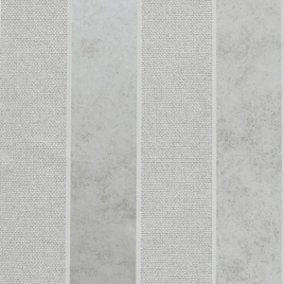 Calico Stripe Texture Wallpaper Grey Arthouse 921300