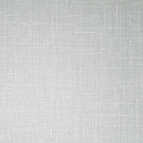 Calico Texture Fabric Effect Wallpaper In Soft Grey