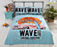 California Beach Design Duvet Set Single