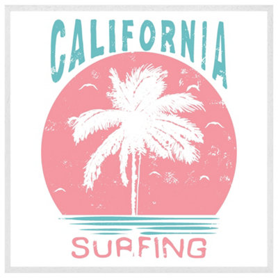 California surfing (Picutre Frame) / 30x30" / Brown
