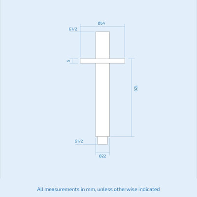 CALLA 2 WAY ROUND CEILING THERMOSTATIC CONCEALED BATHROOM SHOWER RAIL HEAD - 8